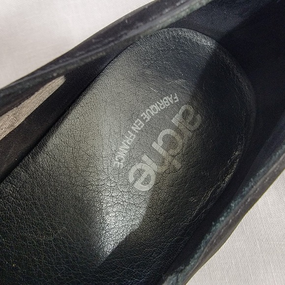 Arche France Slip On Wedge Black Nubuck Shoes Pumps Size 9.5‎ US 40 EU Comfort - Picture 6 of 16